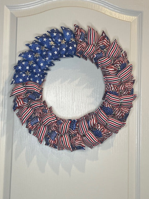 14" Patriotic Wreath #18