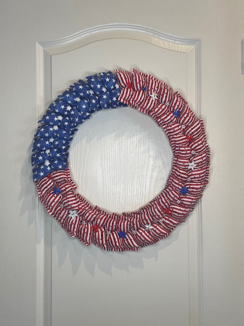 18" Patriotic Wreath #15