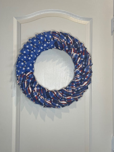 16" Patriotic Wreath #12