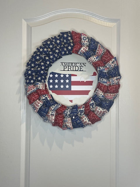 16" Patriotic Wreath #7