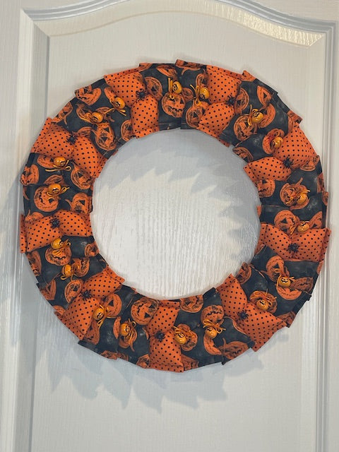 16" Jack O'Lantern Wreath #35