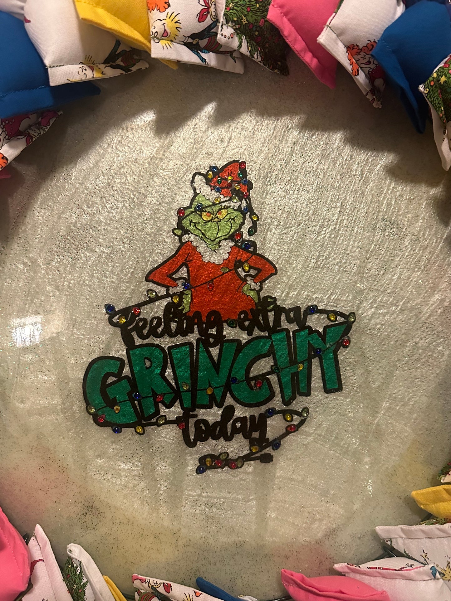 18" Feeling Grinchy Wreath