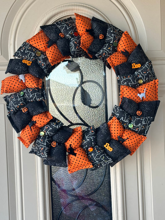 14" Black Cat Wreath #27