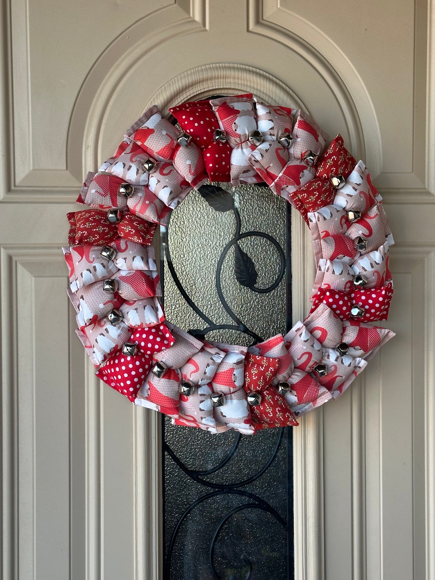 14" Red Gnome Wreath