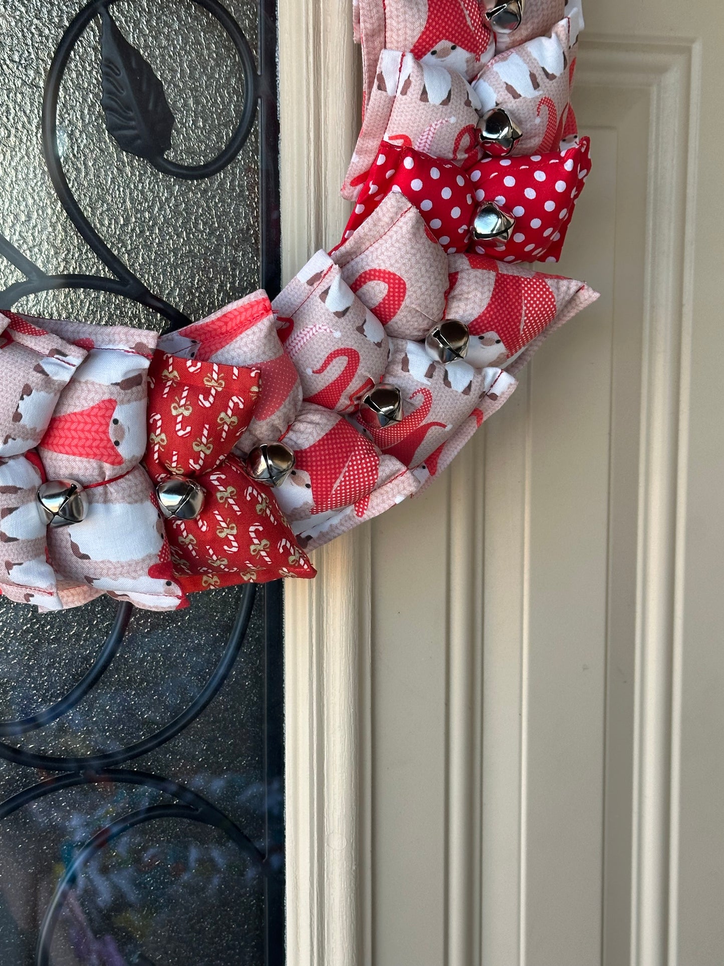 14" Red Gnome Wreath