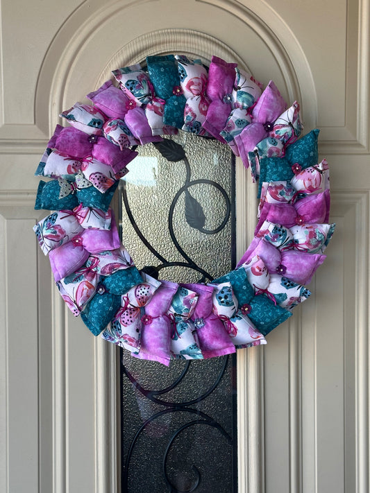 14" Abstract Butterfly Wreath