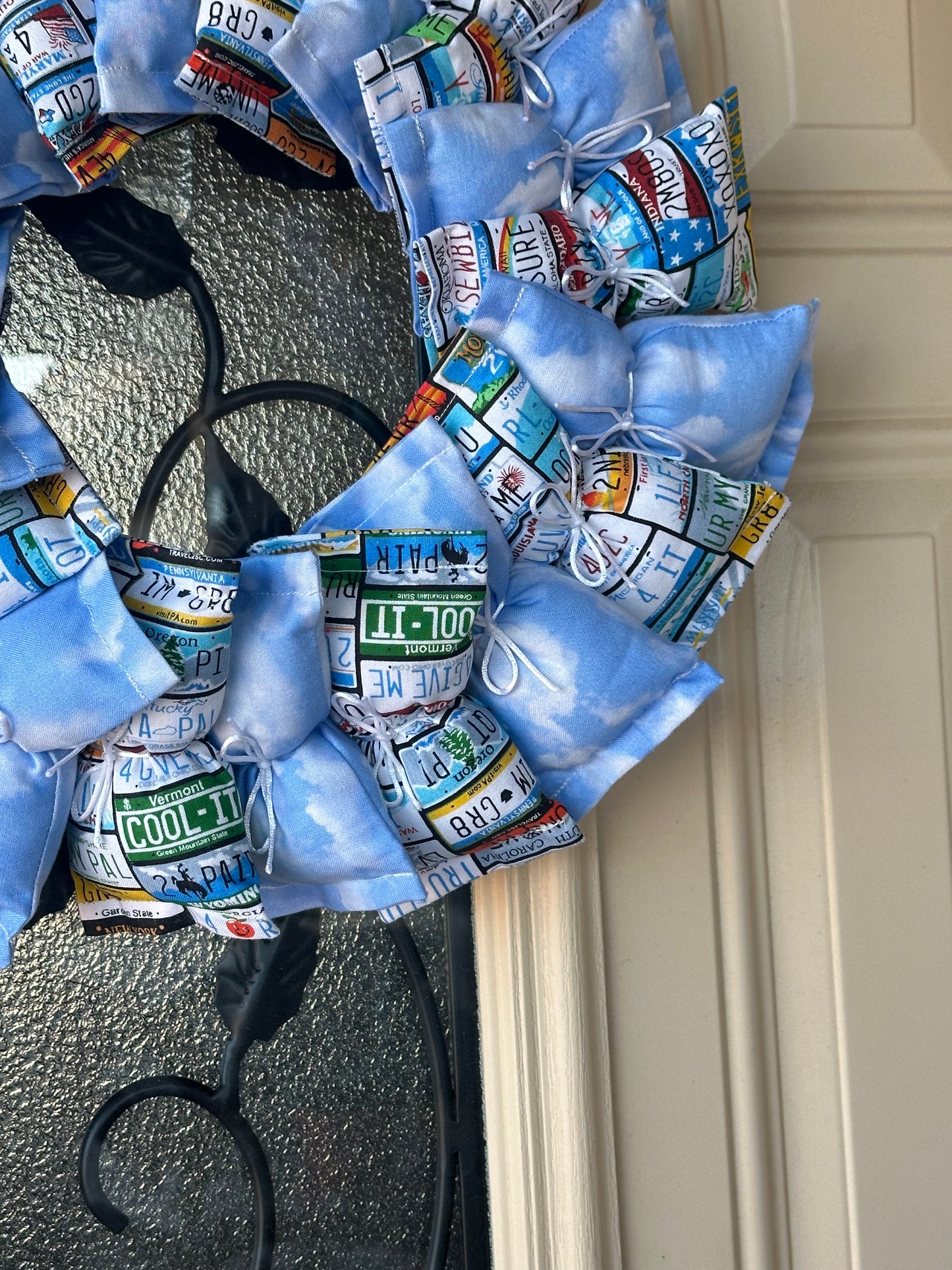 10" License Plate Wreath