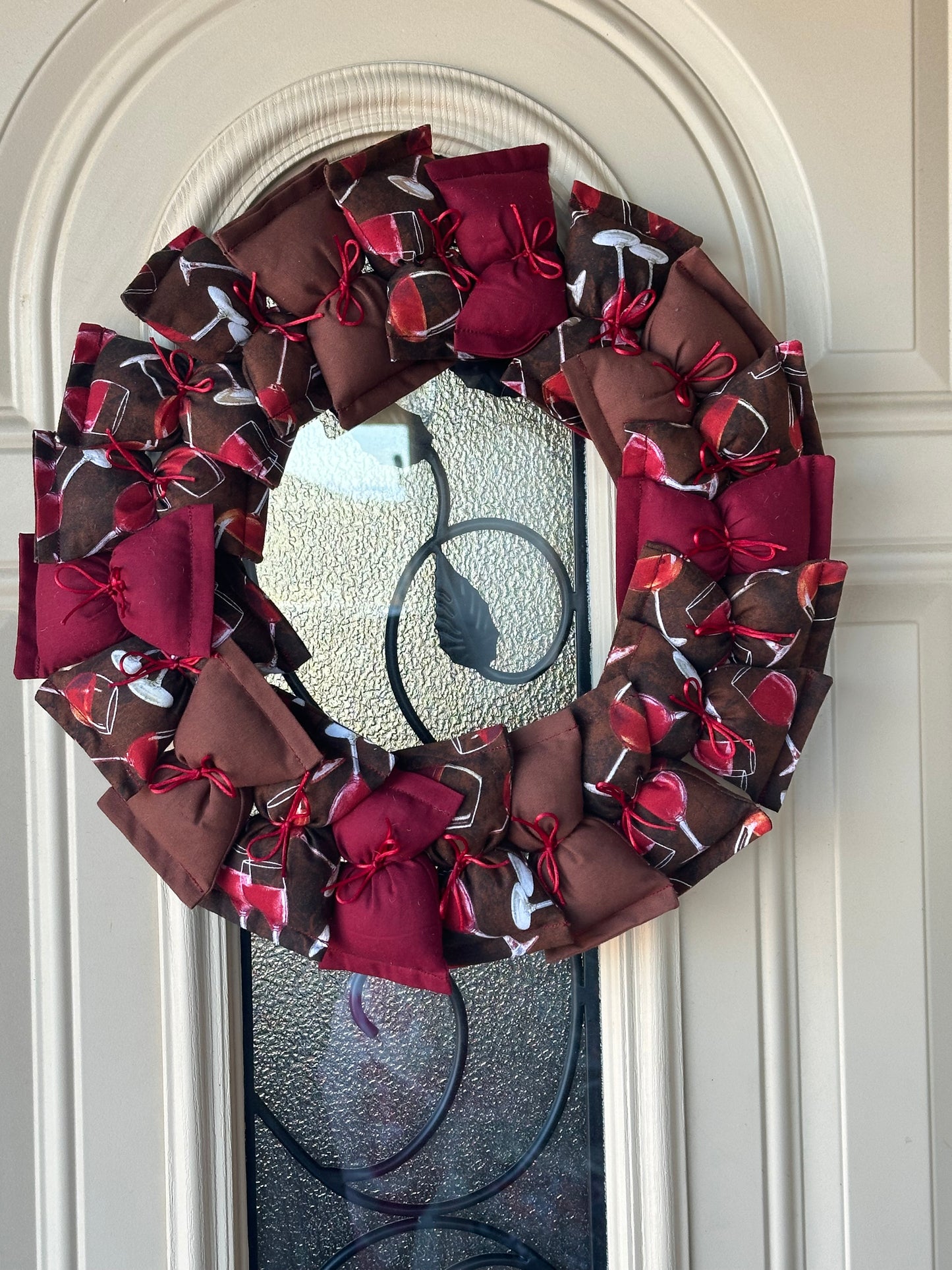 12" Red Wine Wreath